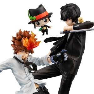 G.E.M.: Katekyo Hitman REBORN! - Tsunayoshi Sawada, Kyoya Hibari & Reborn (Set of 3) (Limited Edition) (Reissue) [MegaHouse]