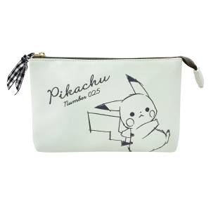 Pokémon: Leather Flat Pouch - Running Pikachu [The Pokémon Company]
