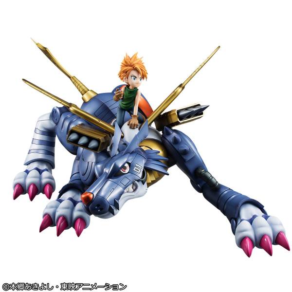 MegaHouse - Precious G.E.M. 2体セット Precious G.E.M. Series: Digimon - MetalGarurumon & Yamato