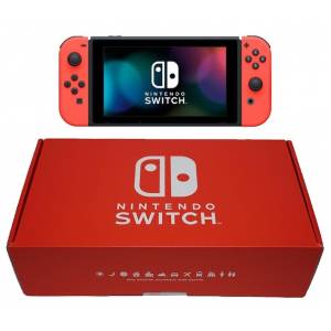 Nintendo Switch Full Neon Red Nintendo Store Limited Custom Edition [Neuf]