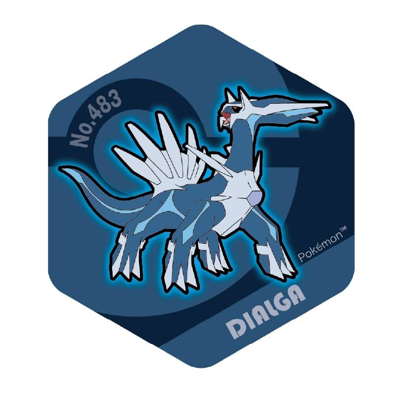 Pokémon: BIG Acrylic Magnet Vol.4 - Dialga [The Pokémon Company]