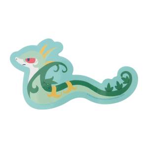 Pokémon: NYORO NYORO FRIENDS Long Sticker - Serperior (Limited Edition) [The Pokémon Company]