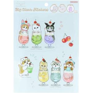 mofusand x Sanrio Characters: BIG Clear Sticker Collection [Sun-Star Stationery]