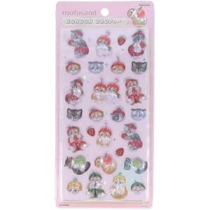mofusand: Bonbon Drop - Sparkly & Squishy Sticker Collection (Pink) [Sun-Star Stationery]