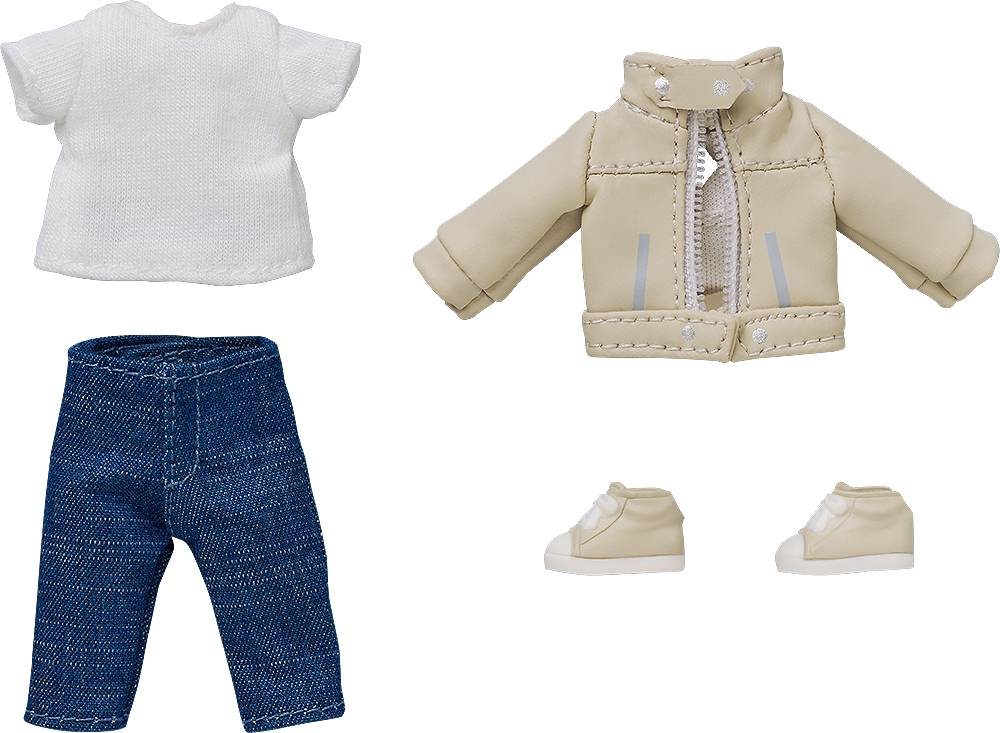 Nendoroid Doll Outfit Set: Leather Jacket (Ivory) [Good Smile Company]