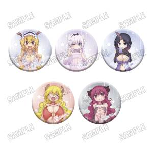 Miss Kobayashi's Dragon Maid: Can Badge Collection - Baby Doll Ver. (5 Packs / Box ) [Medicos Entertainment]