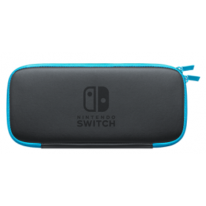 Nintendo Switch carrying case (with Screen Protector) Neon Blue Nintendo Store Limited Edition [Switch]