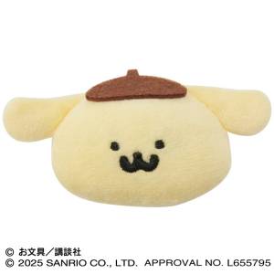 Sanrio Characters x Obungu to Issho: Mofu Mofu Plush Badge - Pompompurin [Ensky]
