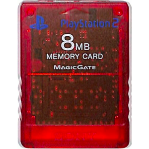 Memory Card 8MB - Crimson Red [PS2 - Occasion / Loose]