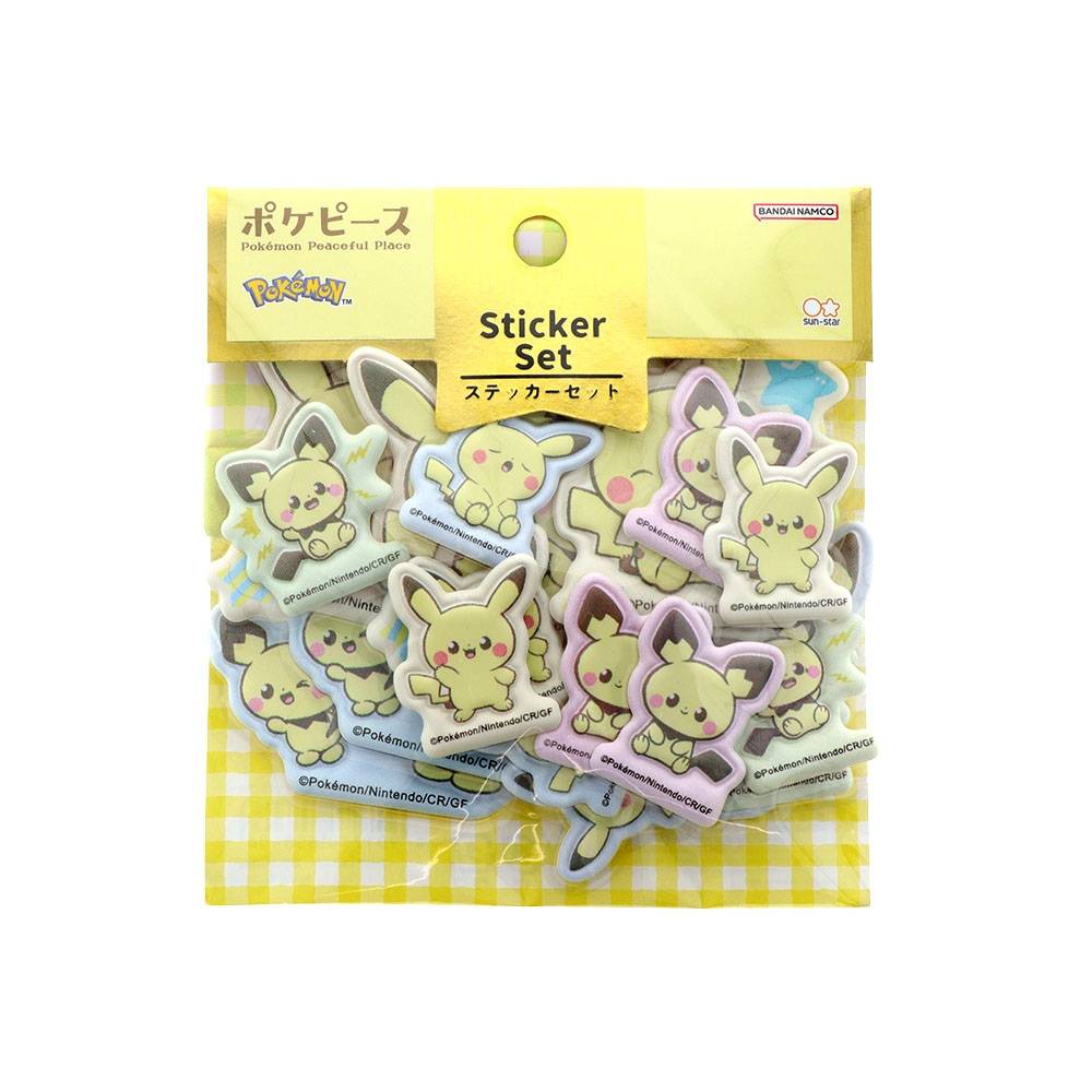 Pokémon PokéPeace: Sticker Set - Pichu & Pikachu [The Pokémon Company]
