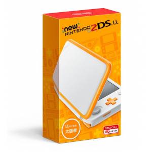 New Nintendo 2DS LL / XL - White x Orange [Used Good Condition]