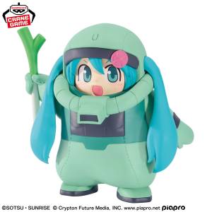 Gundam 45th Anniversary x Hatsune Miku: Miku Zaku-Gurumi Figure (Banpresto) [2nd Hand]