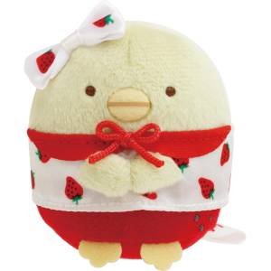 Sumikko Gurashi x Sakuma Strawberry Milk Candy: Mini Plush Toy - Penguin? [San-x]