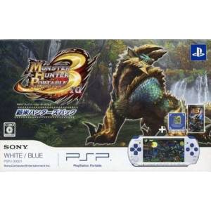 PSP 3000 White/Blue Hunter's Pack (PSPJ-30021) [Used Good Condition]