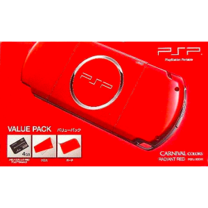 PSP 3000 Radiant Red Value Pack (PSPJ-30010) [Used Good Condition]