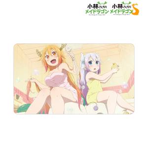 Miss Kobayashi's Dragon Maid: Rubber Desk Mat - Tohru & Kanna (Bath Time Ver.) [Arma Bianca]