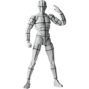 S.H.FIGUARTS: Body-kun - Sports Edition Wire Frame (Gray Color Ver.) [Bandai Spirits - Used]
