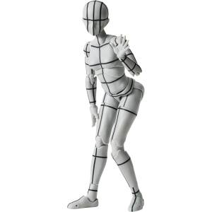 S.H.FIGUARTS: Body-chan - Sports Edition Wire Frame (Gray Color Ver.) [Bandai Spirits - Used]