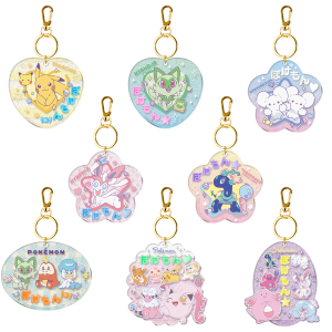 Shokugan: Pokémon - Pachi Pachi Deco Name Keychain & Gum (12 Packs Box) [Bandai]