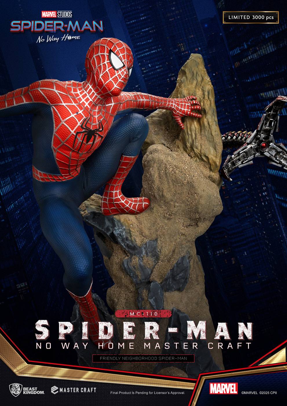 Statue Iron Studios Spider-Man Iron Spider (No Way Home) - échelle 1/10, Neuve, Jamais Exposée