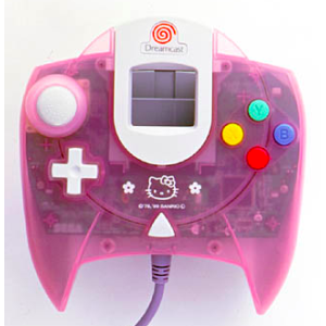 Dreamcast Controller - Hello Kitty Skeleton Pink [DC - Used / Loose]