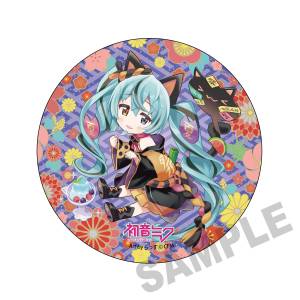 Hatsune Miku x Maneki Neko: Mega Badge Stand - Hatsune Miku (Black Cat) [Kadokawa]