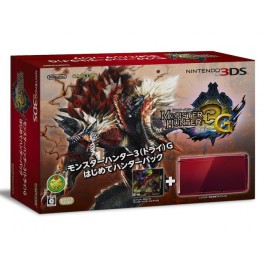 Nintendo 3DS - Monster Hunter 3G Hajimete Hunter Pack - Flare Red [brand new]