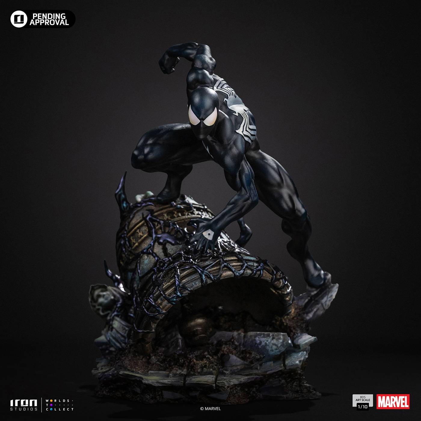 Battle Diorama: MARVEL - Spider-Man (Black Costume Comic Ver.) 1/10 ...