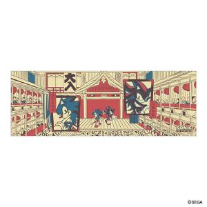 Sonic the Hedgehog: Tenugui Towel - Sonic & Shadow (Ukiyo-e Ver.) [Ensky]