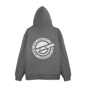 Ghost in the Shell: Stand Alone Complex - Mixed Gray Zip Hoodie (M) - Laughing Man [COSPA]