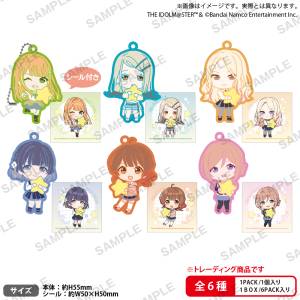 Gakuen Idolmaster: Mugyumi Rubber Keychain Vol.2 (6 Packs Box) [Bushiroad Creative]
