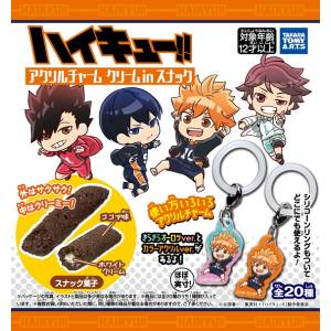 Shokugan: Haikyuu!! - Acrylic Charm & Cream Snack (10 Packs Box) [Takara Tomy]