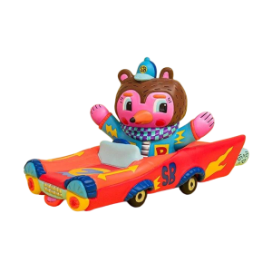 SUNDAY BEAR: Soft Vinyl Figure (Red Car Ver.) [Ken Elephant]