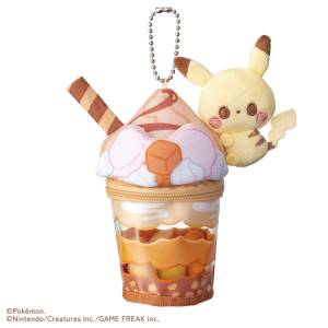 Pokémon: PokéPeace Plush Mascot - Pikachu Caramel Parfait [Takara Tomy]