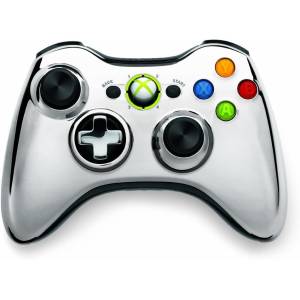 Manette sans fil SE - Chrome Silver (Officiel Microsoft) [X360 - Occasion / Loose]