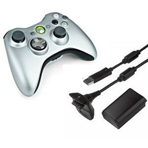 Wireless Controller SE - Play & Charge Pack - Silver (Official Microsoft) [X360 - Used / Loose]