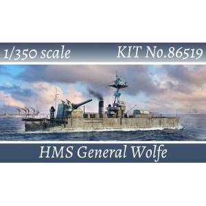 Plastic Model: British Royal Navy - HMS General Wolfe 1/350 [Hobby Boss]