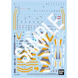 HG 1/100 Water Transfer Decal: Macross Delta - VF-31E Siegfried (Chuck Mustang) [Bandai Spirits]