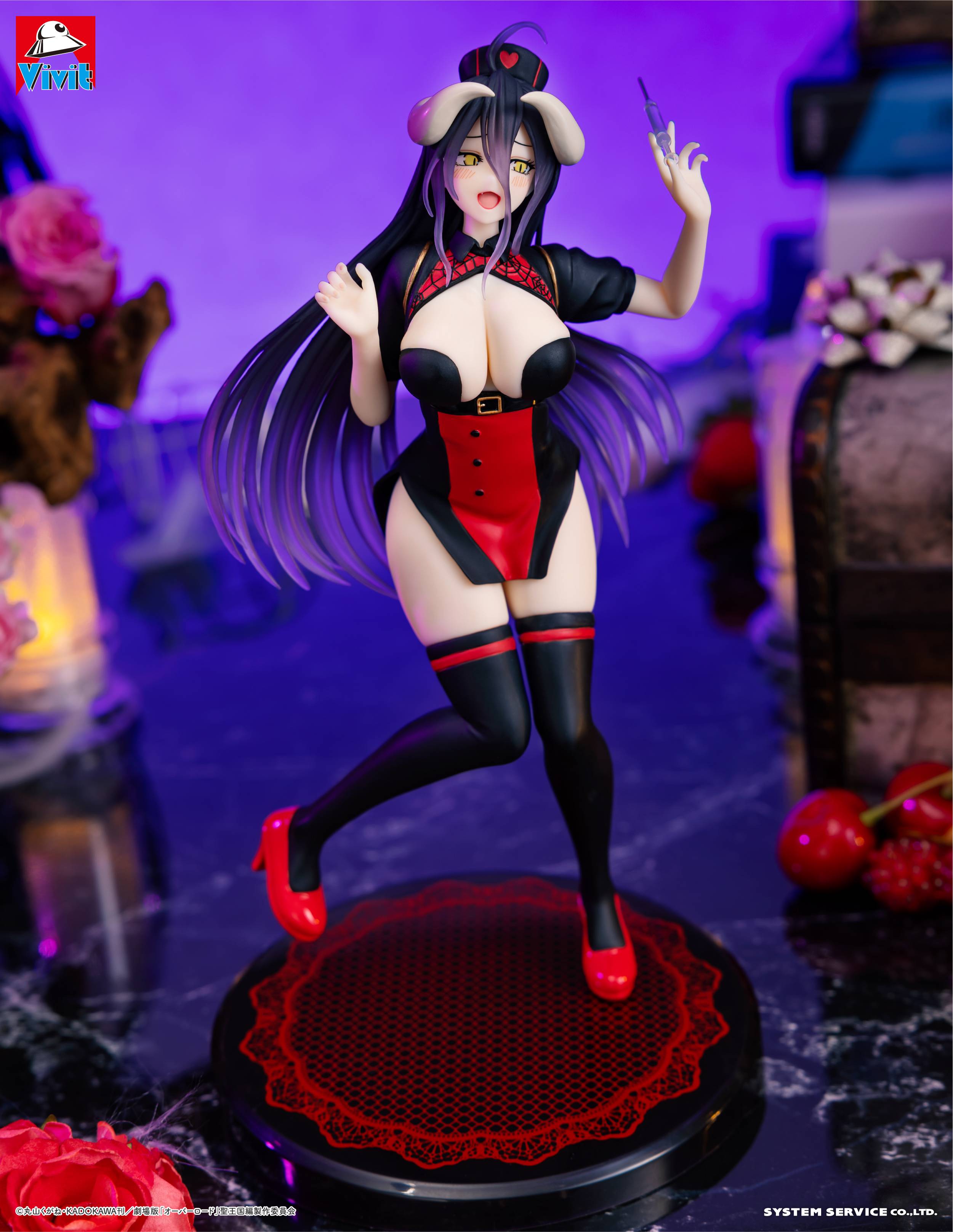 Vivit Figure: Overlord - Albedo (Dark Nurse Ver.) (Prize Figure) [System Service]