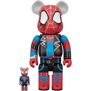 BE@RBRICK / BEARBRICK: Spider-Man Across the Spider-Verse - Spider-Punk 100% & 400% (Limited Edition) [Medicom Toy]