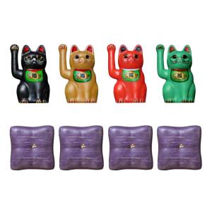 PuriPura Figure Play: Petit Maneki Neko (Lucky Cat) Vol.2 1/12 (Set of 4) (Plastic Model) [DIG]