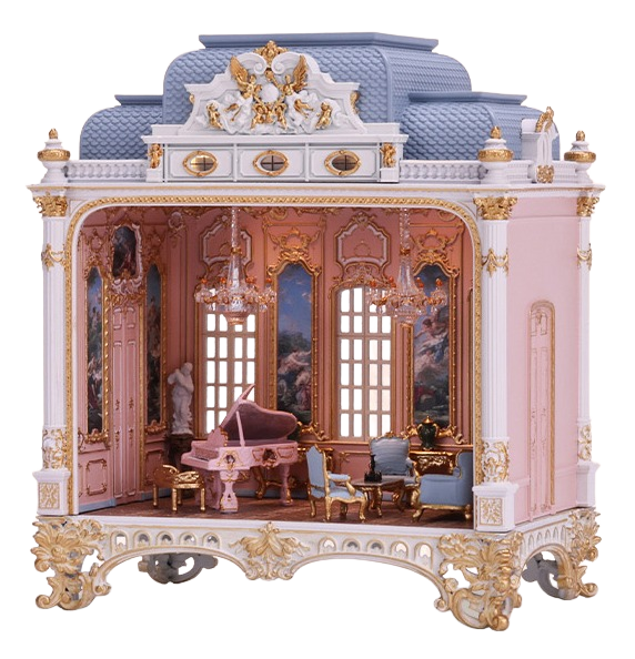 1/64 Dollhouse: Miniature Room - Floria Rose Hall [ZHENMU]