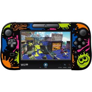 Silicone Cover Black for Wii U Gamepad - Splatoon Type B Ver. [WiiU - Used / Loose]