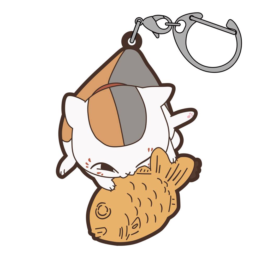 Natsume's Book of Friends: Rubber Pinch Keychain - Nyanko Sensei & Taiyaki [COSPA]