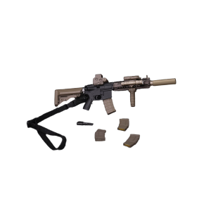 Action Figure 1/12: WM-04A Assault Rifle Set (Black & Gold) - Optional Parts [Hasuki]