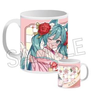 Hatsune Miku: Mug (300ml) - Hyakki Yagyo ~Reien~ (Nekomata Ver.)  [Twincre]