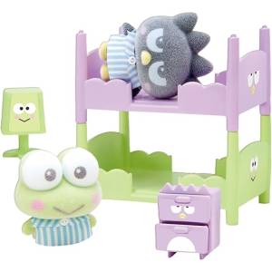Petit Tomo Sanrio Characters: Kerokerokeroppi & Badtz-Maru Bed Set [Bandai]