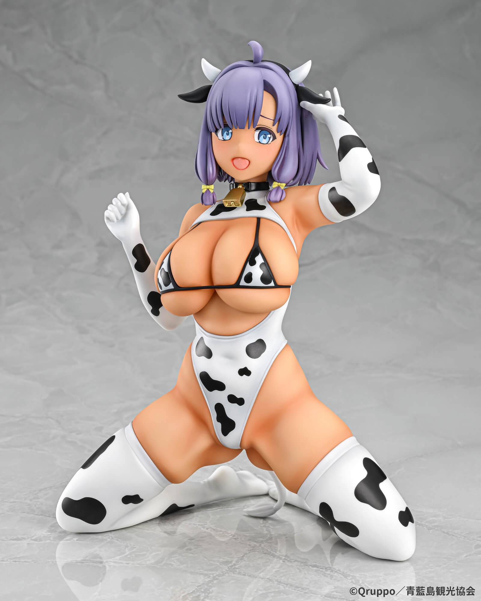 Nukitashi The Animation: Misaki Hotori (Tanned Ver.) (Cow-Print Costume Ver.) 1/5 (Cast-Of...