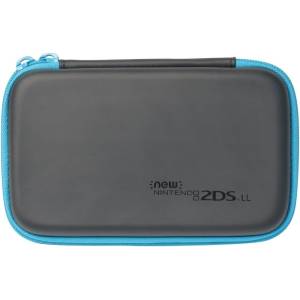 New Nintendo 2DS LL - Slim Hard Pouch - Black x Turquoise [Occasion / Loose]