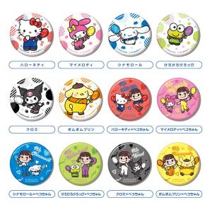 PEKO x Sanrio Characters: Badge Collection Vol.3 (12 Packs Box) [Hasepro]
